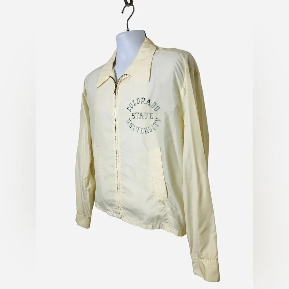 CHAMPION Knitwear Co Antique Vintage 1940’s 50’s Windbreaker Colorado State Unv.